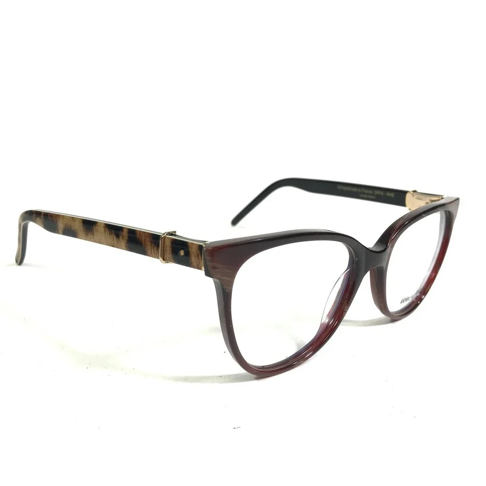 Robert Marc Eyeglasses Frames ORYX-RHS Brown Round Full Rim 52-18-135